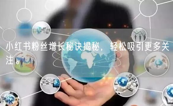小红书粉丝增长秘诀揭秘，轻松吸引更多关注。